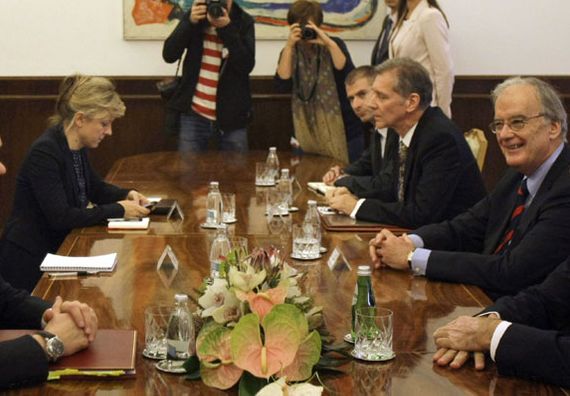 Beograd 25.10.2012. - Predsednik Nikolić sastao se sa ministrom spoljnih poslova Velike Britanije, Vilijamom Hejgom