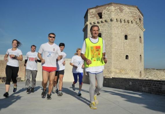 Beograd 20. 10. 2012. –Humanitarni maraton Heroji otadžbine, na relaciji Beograd-Kumanovo. Povodom 100. godišnjice Kumanovske bitk