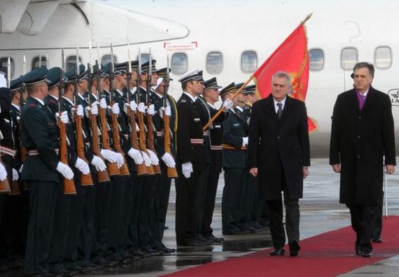 Подгорица 19.1.2013 - Председник Николић у званичној посети Црној Гори.