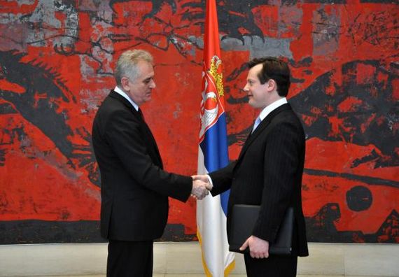 Beograd 22.2.2013. – Predsednik Nikolić primio akreditivna pisma ambasadora Estonije.