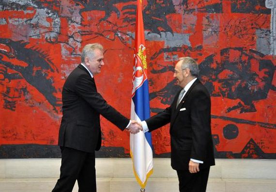 Beograd 22.2.2013. – Predsednik Nikolić primio akreditivna pisma ambasadora Perua.