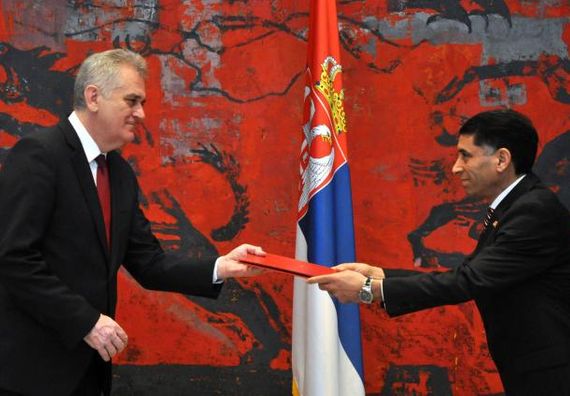 Beograd 22.2.2013. – Predsednik Nikolić primio akreditivna pisma ambasadora Tunisa.