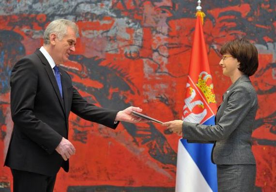 Beograd, 4.2.2014. god. Predsednik Nikolić primio akreditivna pisama ambasadora Češke Republike.