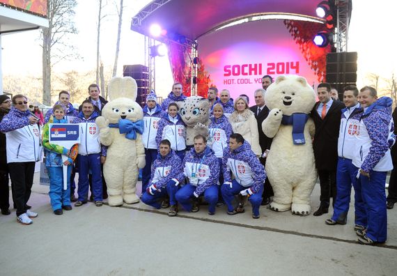 Soči, 6.2.2014. god. Predsednik Nikolić na otvaranju Zimskih Olimpijskih igara u Sočiju