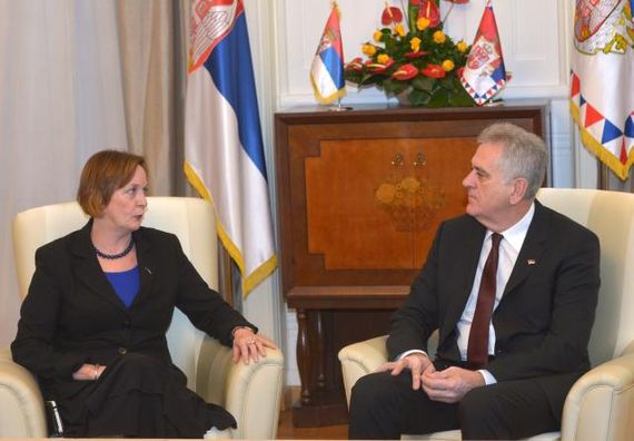 Beograd, 25.11.2013. god, Predsednik Nikolić primio je u oproštajnu posetu ambasadora Australije.