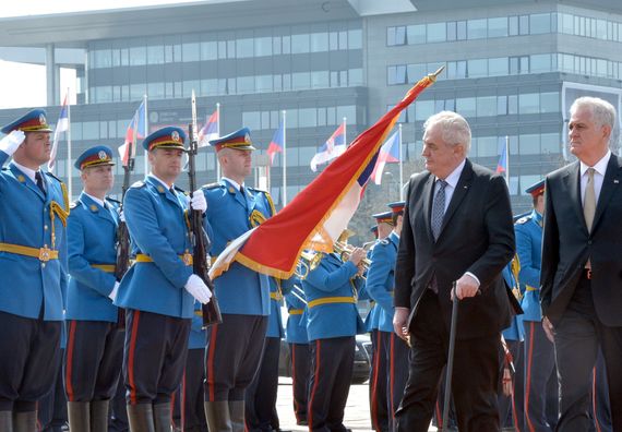 Београд, 1.4.2014. год. Званична посета председника Чешке Републике Милоша Земана.