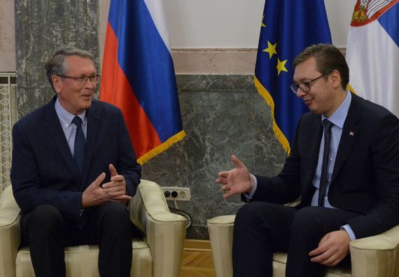 Predsednik Vučić sa ambasadorom Ruske Federacije Aleksandrom Čepurinom