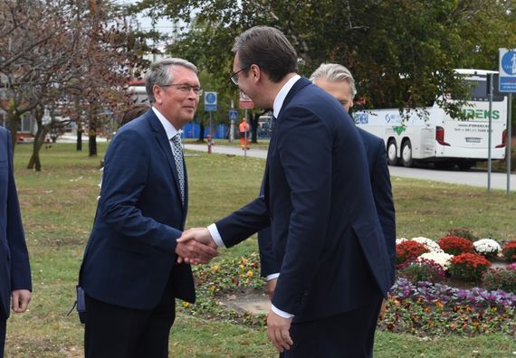 Obeležavanje početka izgradnje projekta „Duboka prerada“ u Rafineriji nafte Pančevo, Foto Tanjug, Dragan Kujundžić