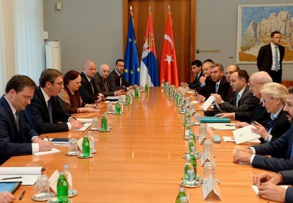 Sastanak sa predsednikom Velike narodne skupštine Republike Turske Ismailom Kahramanom, Foto Tanjug, Tanja Valić