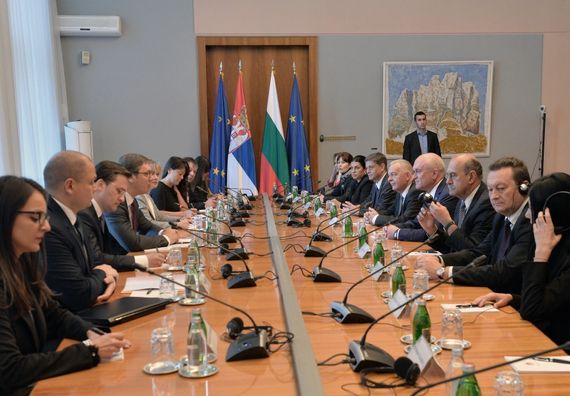 Sastanak predsednika Vućića sa predsednikom Narodne skupštine Republike Bugarske Dimitrom Glavčevim, Foto Tanjug, Sava Radovanović