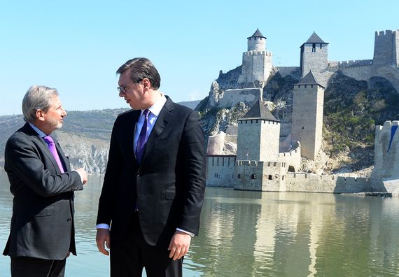 Predsednik Vučić na svečanom otvaranju tvrđave Golubački grad