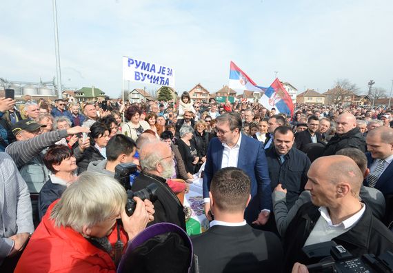 Predsednik Vučić u poseti Sremskom okrugu