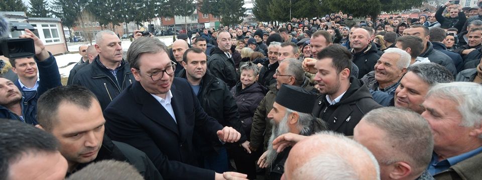 Predsednik Vučić obišao Raški okrug u okviru kampanje "Budućnost Srbije"