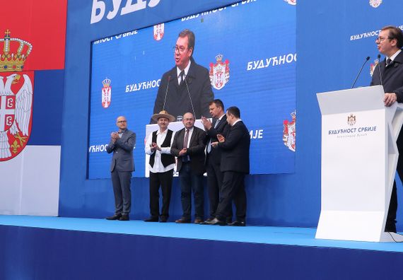 Predsednik Vučić u Novom Sadu u okviru kampanje 