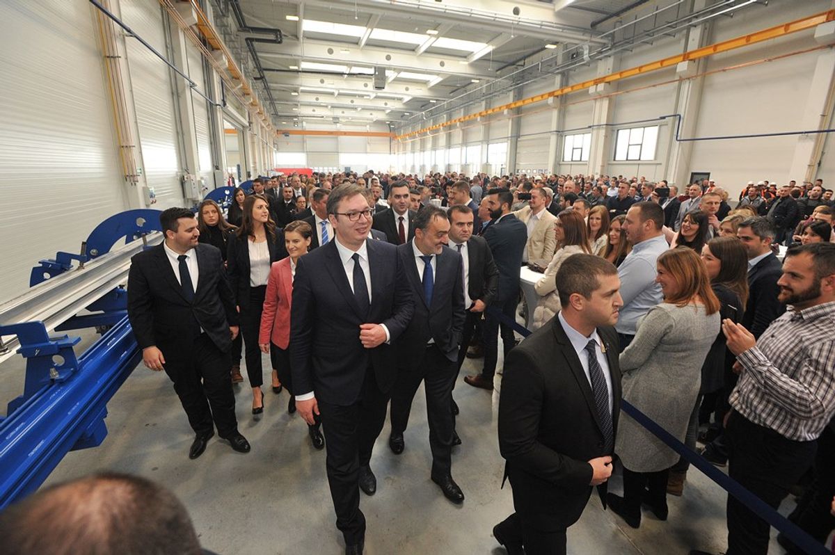 Predsednik Vučić na otvaranju prve fabrike u okviru industrijskog kompleksa „Mind Park“