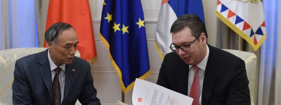 Predsednik Srbije primio pismo kineskog predsednika