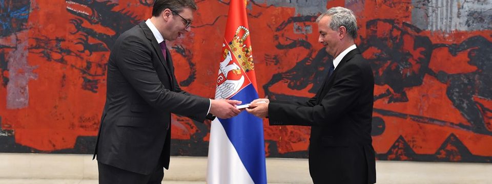 Председник Вучић примио је акредитивна писма амбасадора Краљевине Белгије