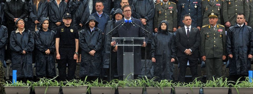 Predsednik Vučić na vežbi Vojske Srbije i Ministarstva unutrašnjih poslova  „Zajednički udar 2018"