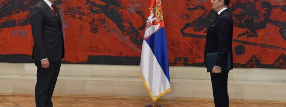 Председник Вучић примио акредитивна писма изванредног и опуномоћеног амбасадора, шефа делегације Европске уније у Републици Србији