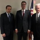 Председник Вучић са сенатором Роном Џонсоном и сенатором Крисом Марфијем