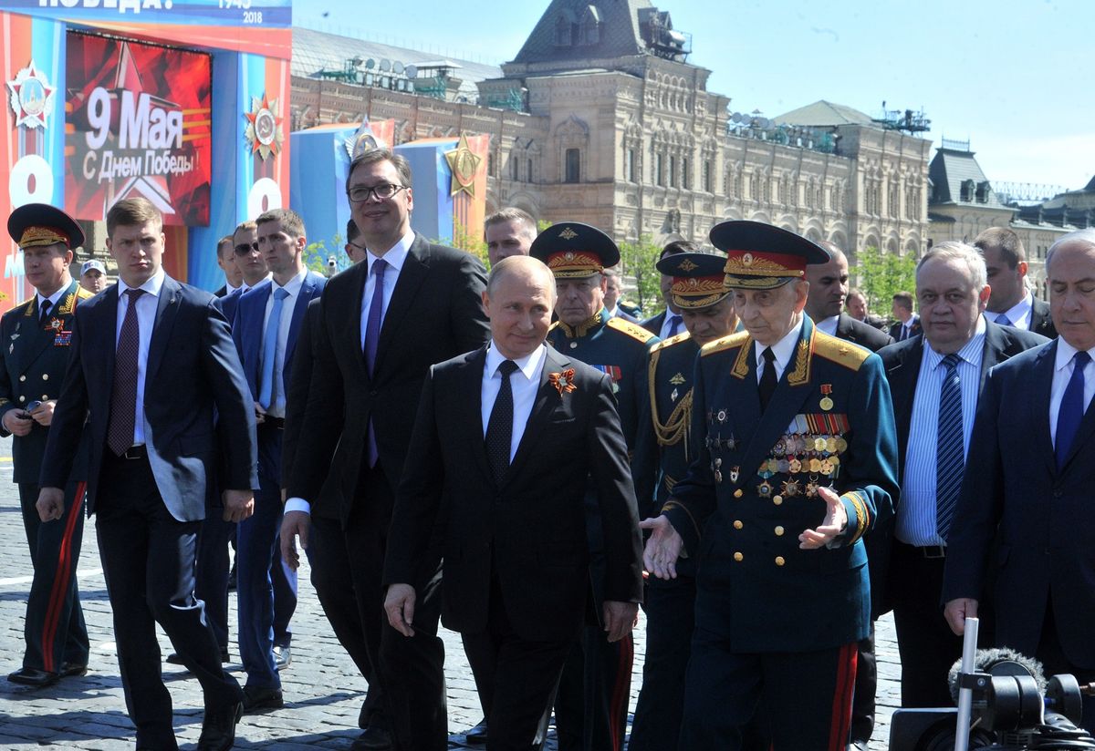 Predsednik Vučić na Paradi u Moskvi