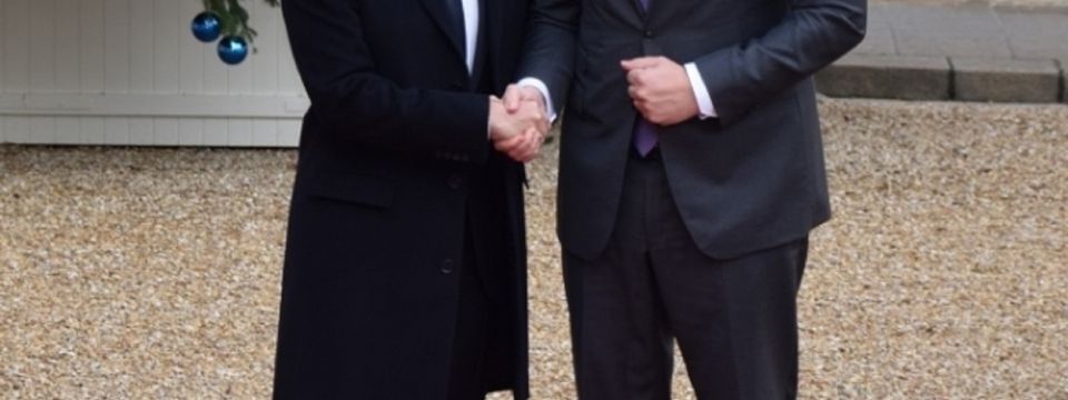Susret predsednika Aleksandra Vučića i predsednika Emanuela Makrona u Jelisejskoj palati