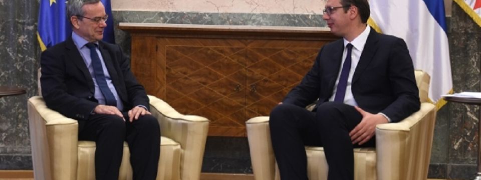 Председник Вучић састао се данас са председником Парламентарне скупштине НАТО Паолом Алијем