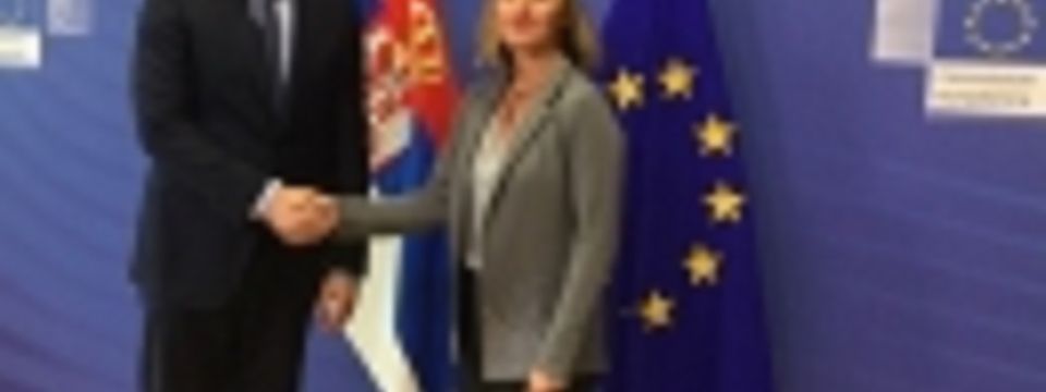 Sastanak sa visokom predstavnicom Evropske unije za spoljnu i bezbednosnu politiku Federikom Mogerini