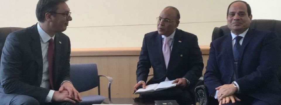 Njujork 19.09. Sastanak sa predsednikom Arapske Republike Egipat Abdelom Fatahom El-Sisijem