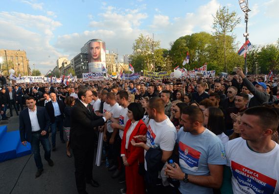 Predsednik Vučić u Beogradu u okviru kampanje 