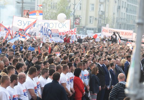 Predsednik Vučić u Beogradu u okviru kampanje 