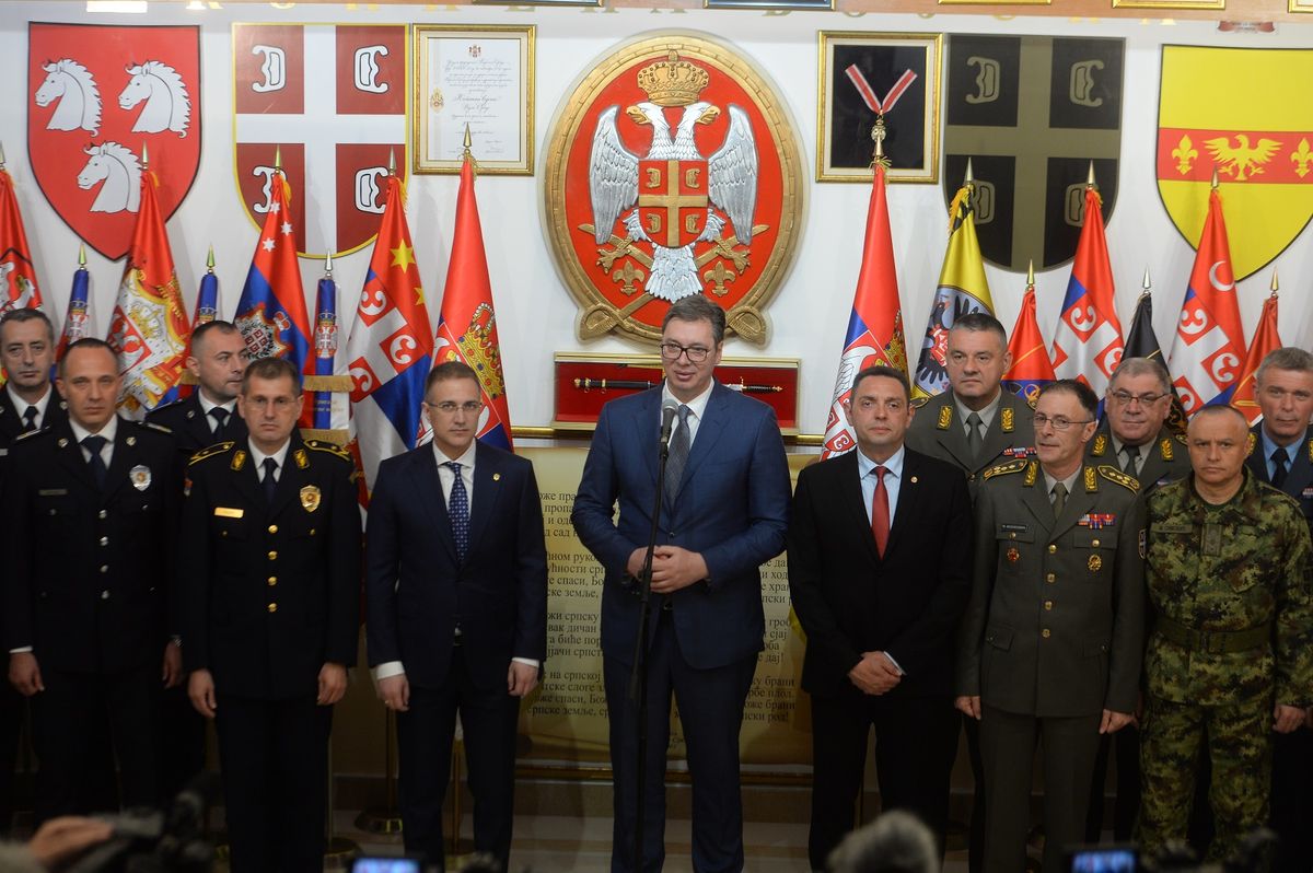 Predsednik Vučić prisustvovao prikazu sposobnosti Vojske Srbije i Ministarstva unutrašnjih poslova Republike Srbije  „Odbrana  slobode“