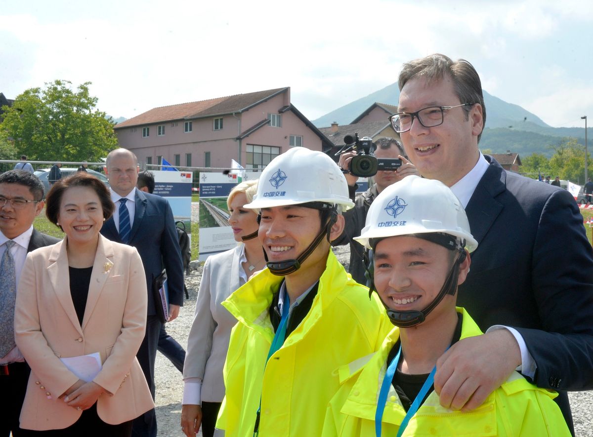 Predsednik Republike Srbije Aleksandar Vučić  prisustvuje  početku izgradnje deonice puta Preljina–Požega na auto–putu  E-763