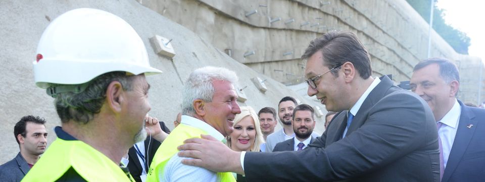 Otvaranje južnog kraka Koridora 10, na trasi kroz Grdeličku klisuru.