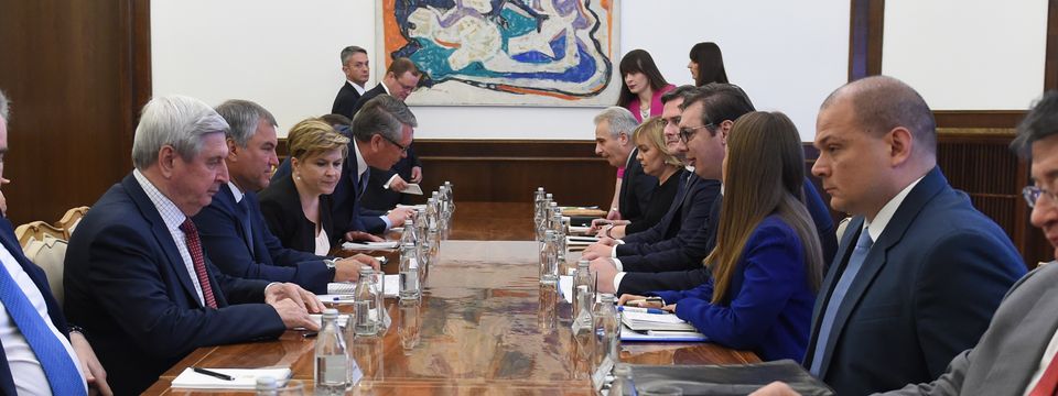Састанак са председником Државне думе Федералне скупштине Руске Федерације