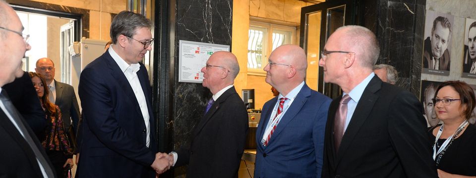 Predsednik Vučić na konferenciji "Gradimo mostove - pričamo o Evropi"