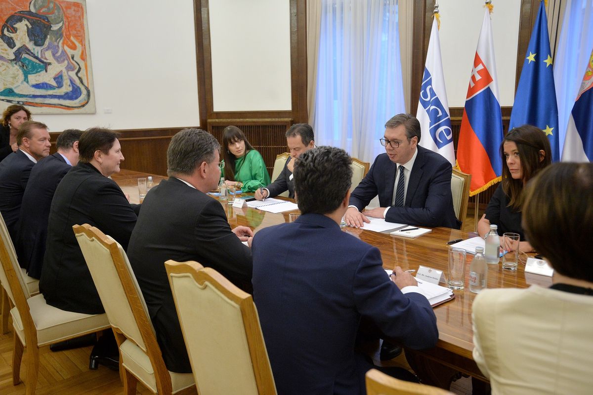 Sastanak sa ministrom spoljnih i evropskih poslova Slovačke Republike i predsedavajućim OEBS-a