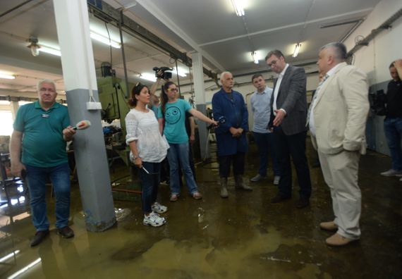 Predsednik Aleksandar Vučić posetio Guču