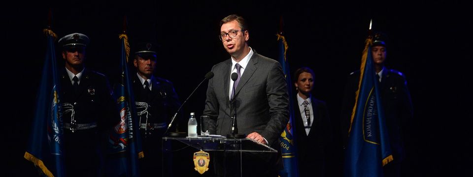 Predsednik Vučić prisustvuje centralnoj manifestaciji povodom proslave Dana MUP i Dana policije