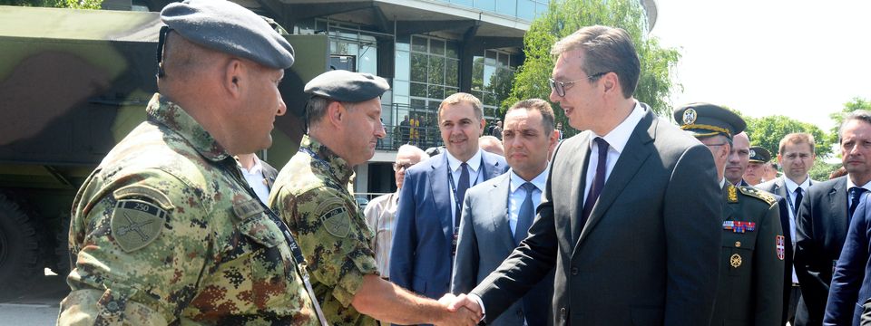 Predsednik Republike Srbije Aleksandar Vučić prisustvovao Devetom međunarodnom sajmu naoružanja i vojne opreme „Partner 2019“