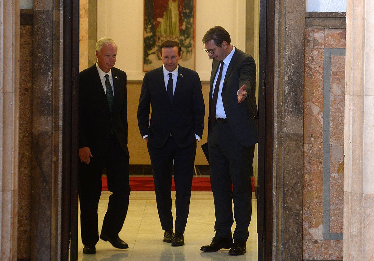 President Vučić meets US Senators Ron Johnson and Chris Murphy