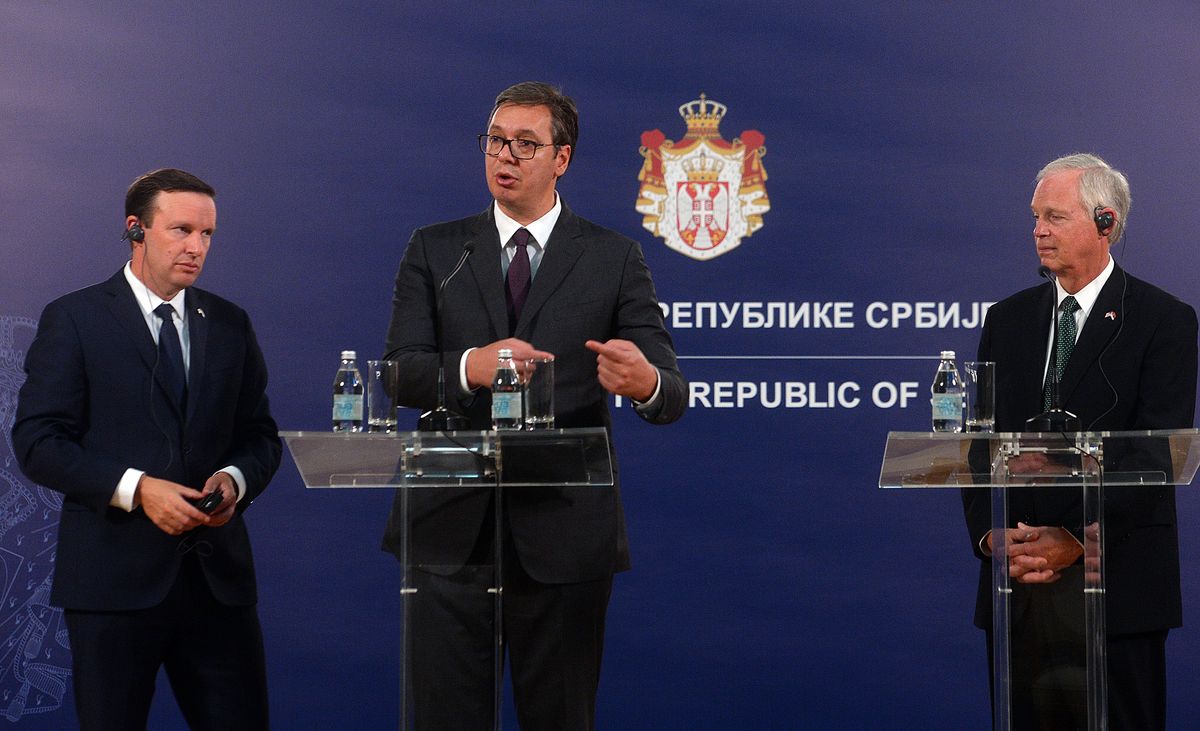 President Vučić meets US Senators Ron Johnson and Chris Murphy