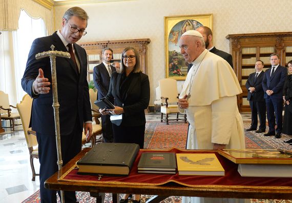 Predsednik Vučić sastao se sa Njegovom svetošću papom Franciskom