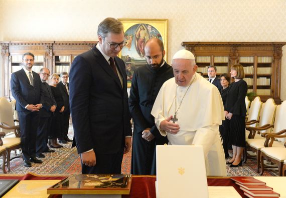 Predsednik Vučić sastao se sa Njegovom svetošću papom Franciskom