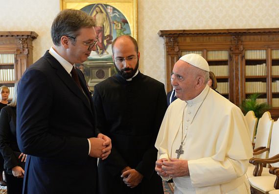 Predsednik Vučić sastao se sa Njegovom svetošću papom Franciskom