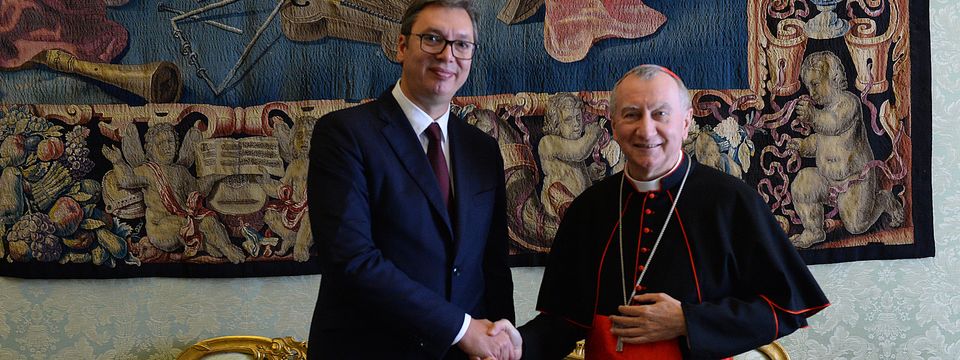 President Vučić meets the Holy See's Secretary of State