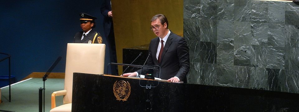 Obraćanje predsednika Republike Srbije na Generalnoj skupštini Ujedinjenih nacija