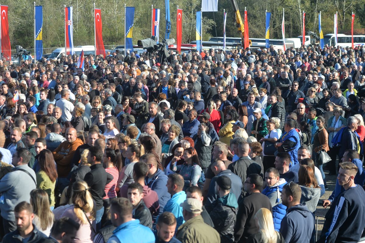 Polaganje kamena temeljca za izgradnju auto-puta Beograd-Sarajevo