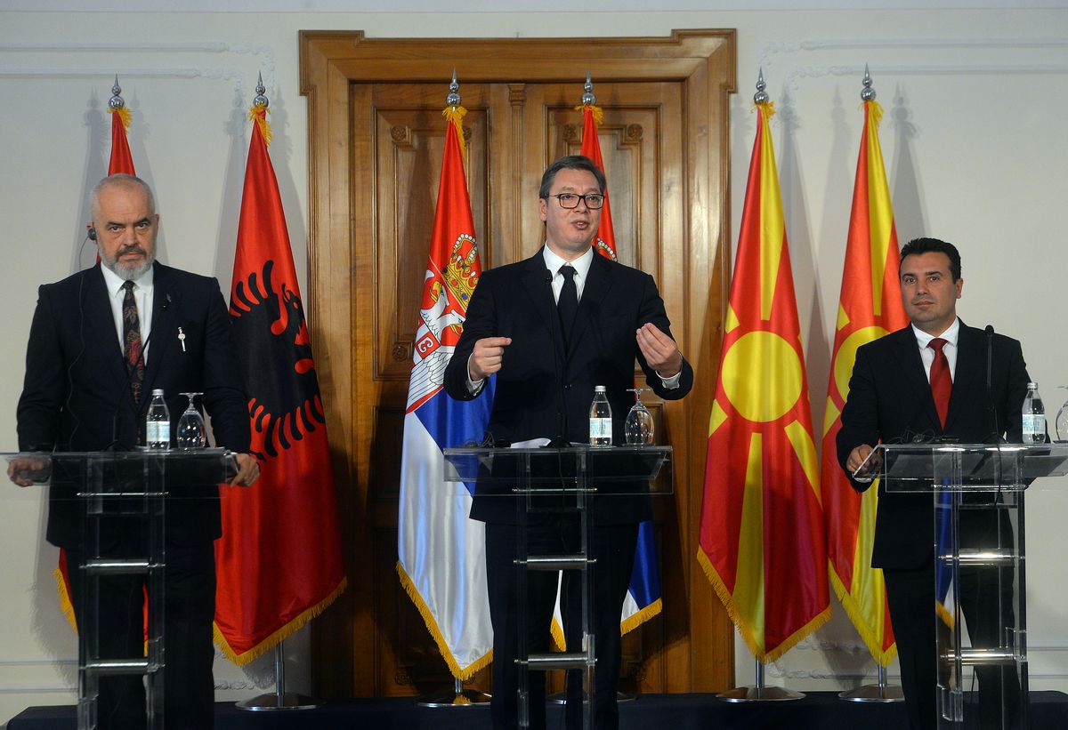 President Vučić meets the Prime Minister of the Republic of North Macedonia and the Prime Minister of the Republic of Albania