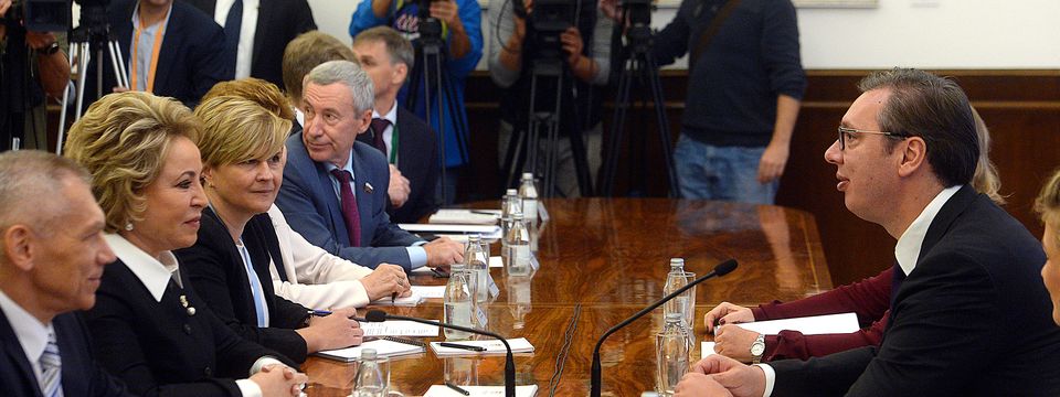 Председник Вучић састао са председницом Савета федерације Федералне скупштине Руске федерације